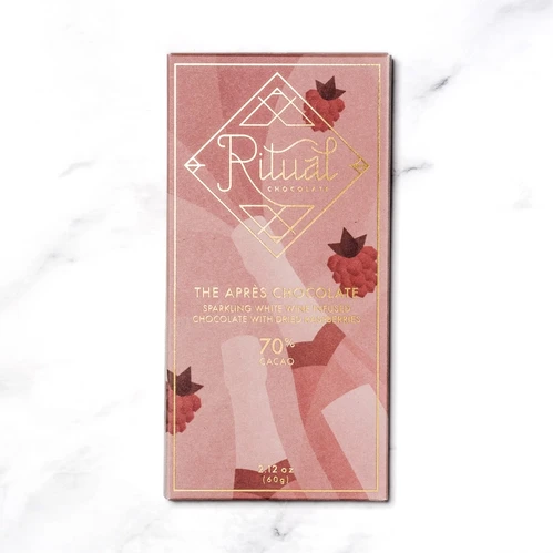 Apres Raspberry Mint Après Raspberry and Sparkling Wine Chocolate Bar | boxandbow