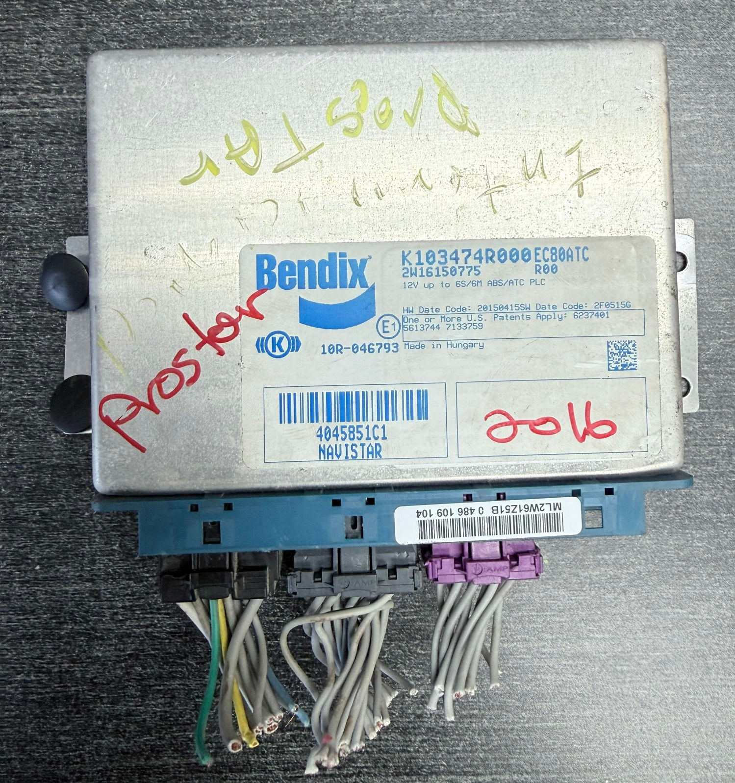 International ProStar Bendix ABS Brake Control Module ECU 4045851C1 K103474R000
