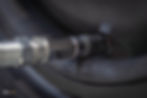 tyre inflation valve on tyre