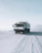 MAN KAT overland expedition vehicle on snow in iceland