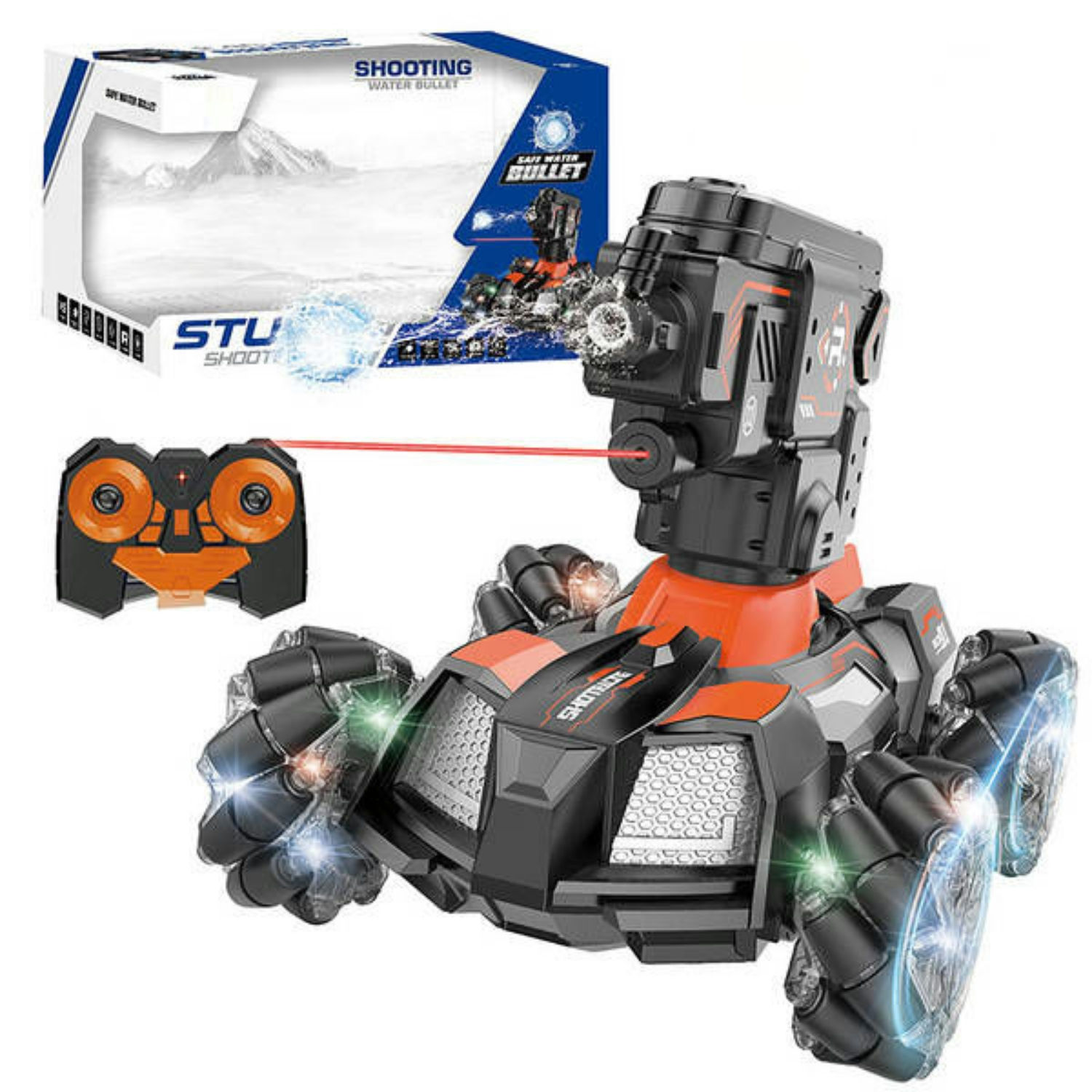 Ջրային գնդակներ կրակոց հեռակառավարվող ամենագնաց 