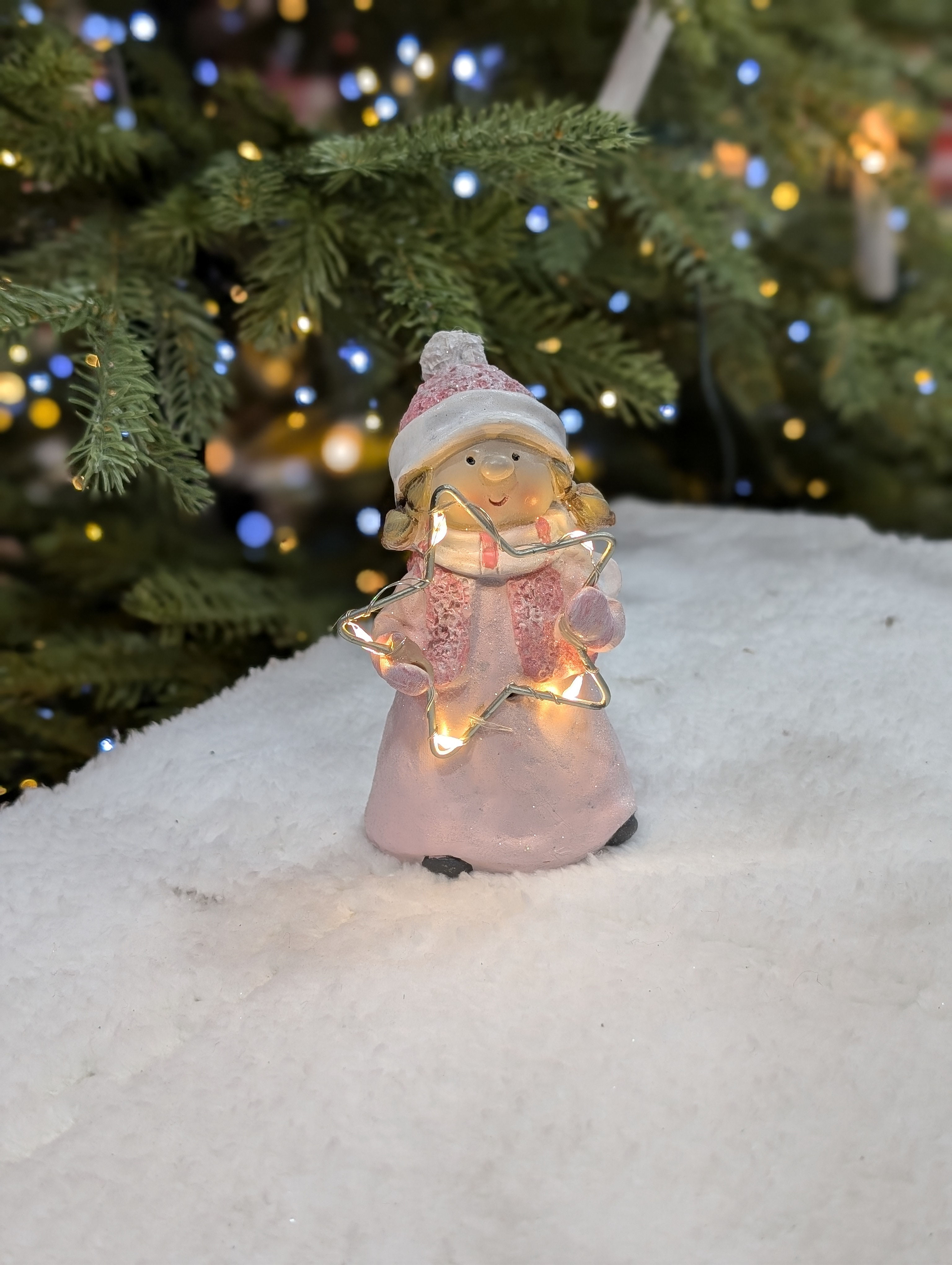 Լուսային ամանորյա հուշանվեր հրեշտակ 