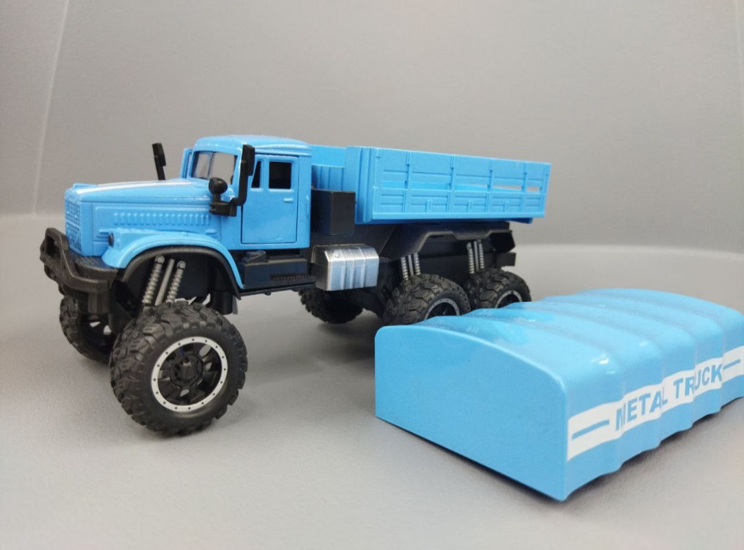 Մետաղյա մեքենա բեռնատար Ուրալ կապույտ