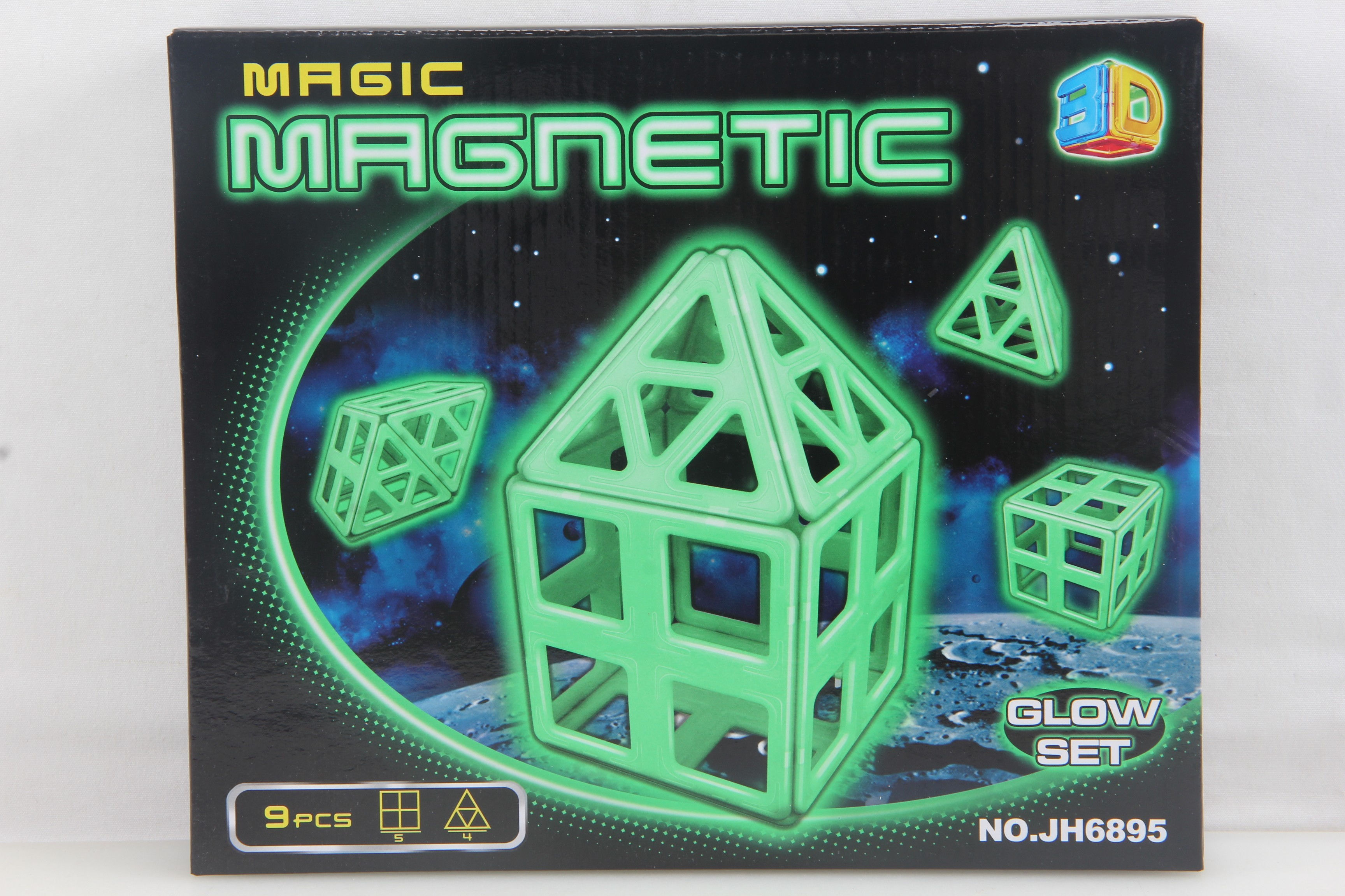 Մթության մեջ լուսավորվող մագնիսական կոնստրուկտոր 9 դետալ