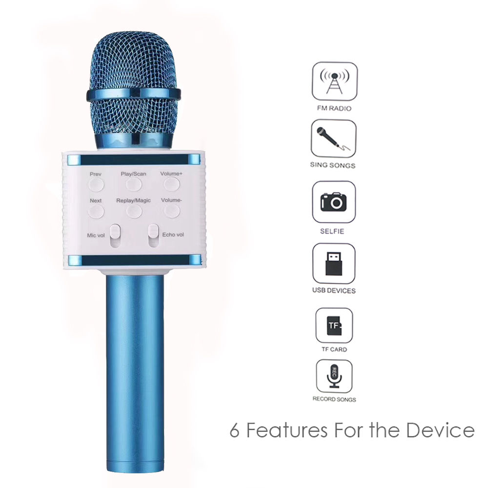 Մանկական կապույտ բարձրախոս կապույտ