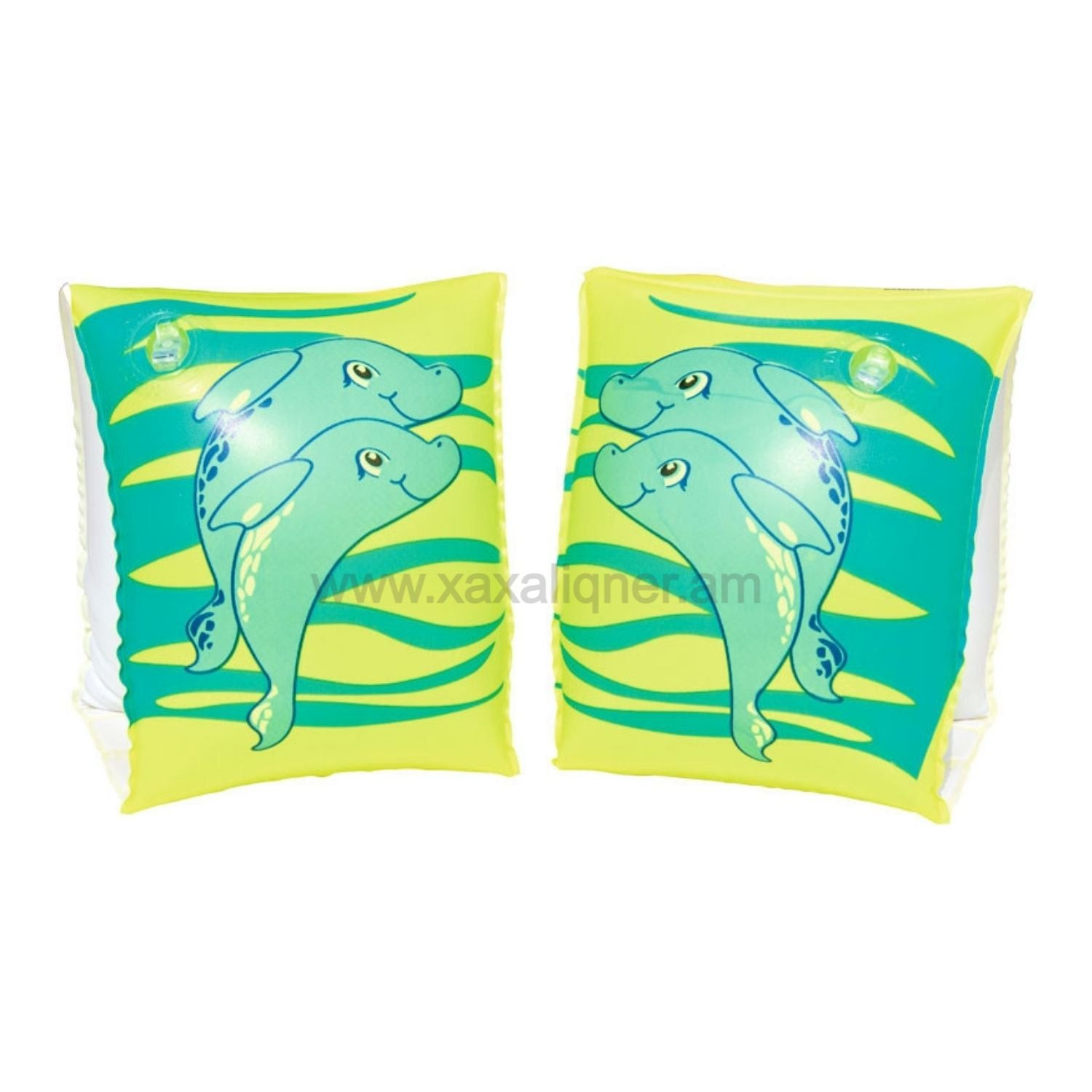 Լողի փչովի կանաչ թևիկ դելփինով