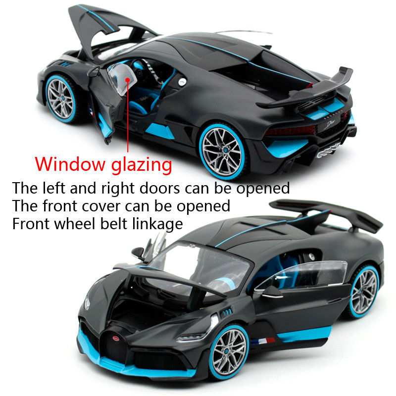 Thumbnail: Մետաղյա մեքենա Bugatti սև