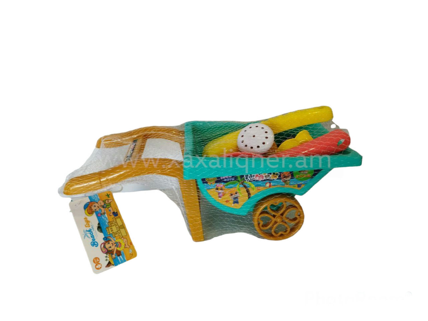 Ավազով խաղերի հավաքածու սայլակով 