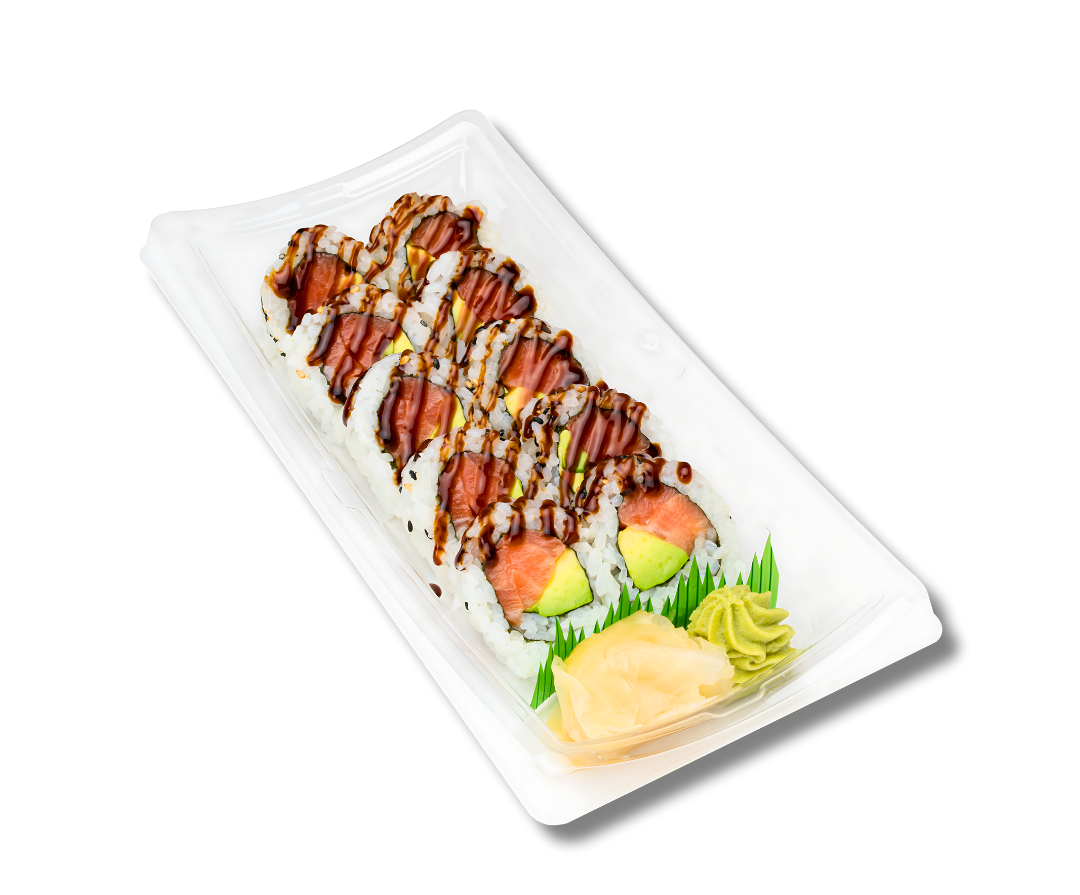 sushisuki Yuzu Teriyaki Salmon Avocado Roll 10pc