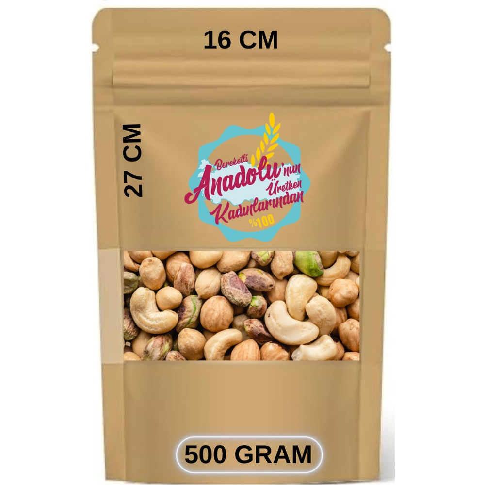 16X27 KRAFT PENCERELİ DOYPACK