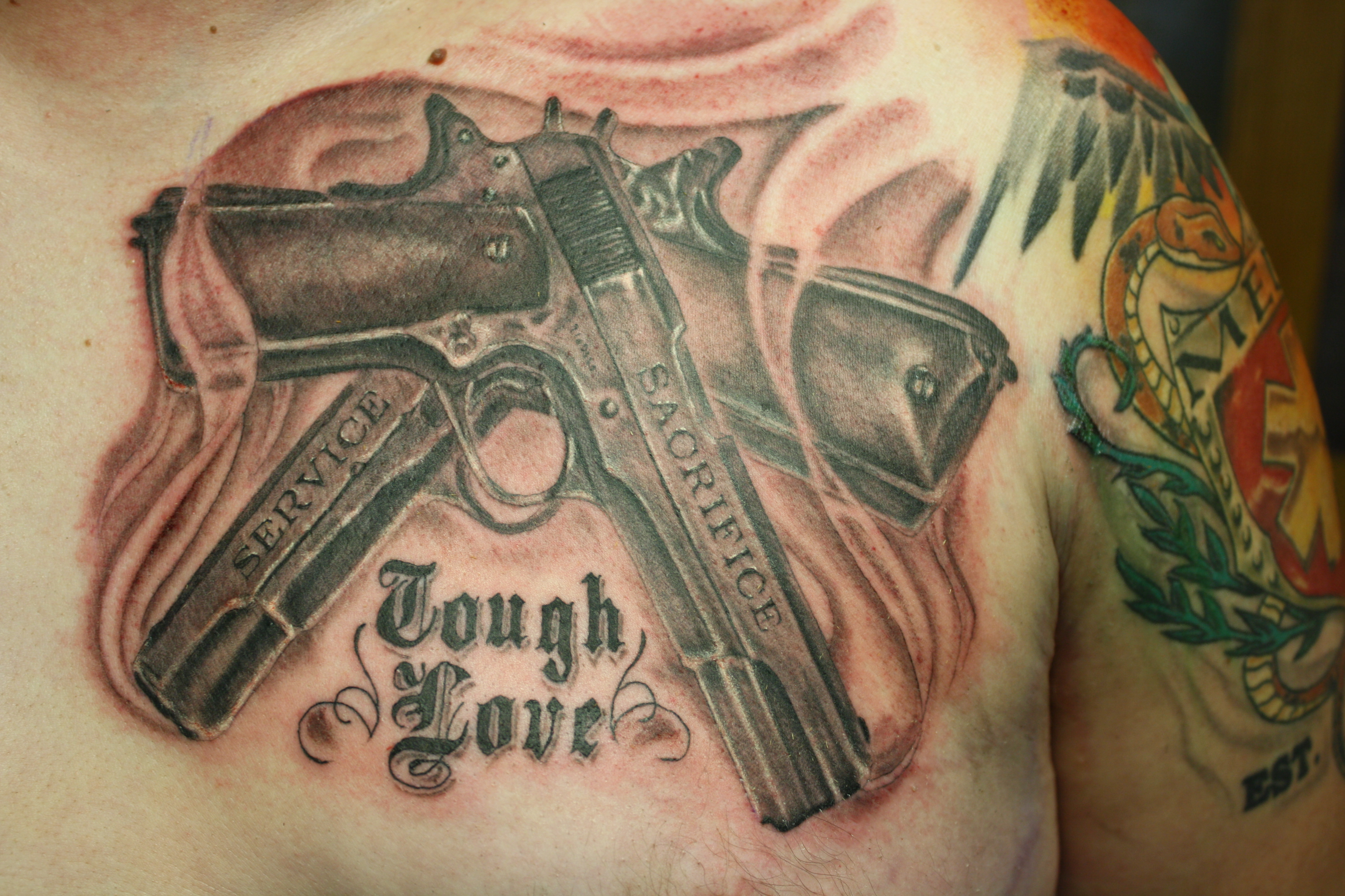 1911 cross guns