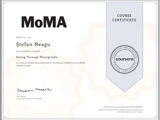 MoMA "Seeing Through Photographs" Course