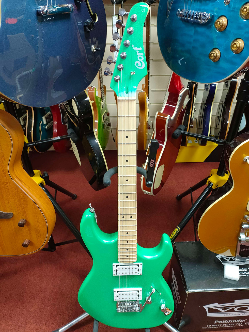 Thumbnail: Cort G250 Spectrum Metallic Green with Padded Gig Bag
