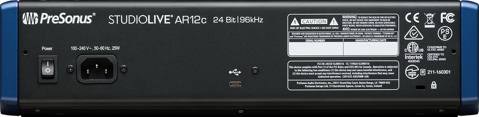 Thumbnail: PRESONUS STUDIOLIVE AR12C ANALOG MIXER