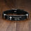 Thumbnail: Christian Cross Bible Verse Bracelet Black Stainless Steel Inspirational Faith B