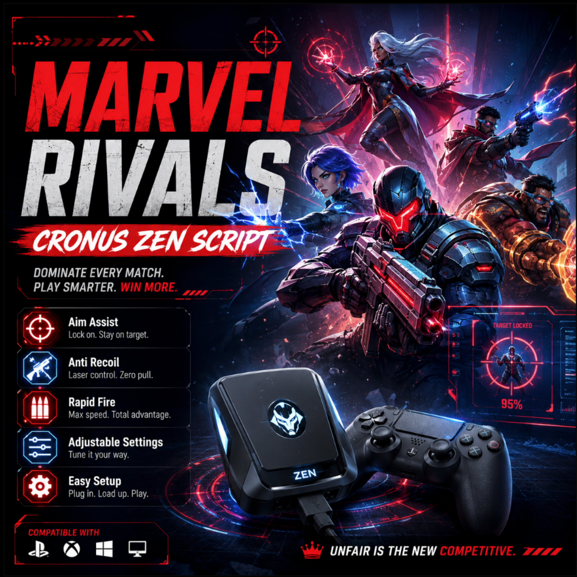Marvel Rivals Cronus Zen Script