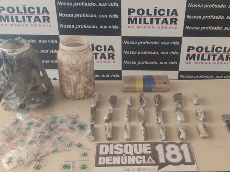 Homem é detido com droga em Lagoa da Prata