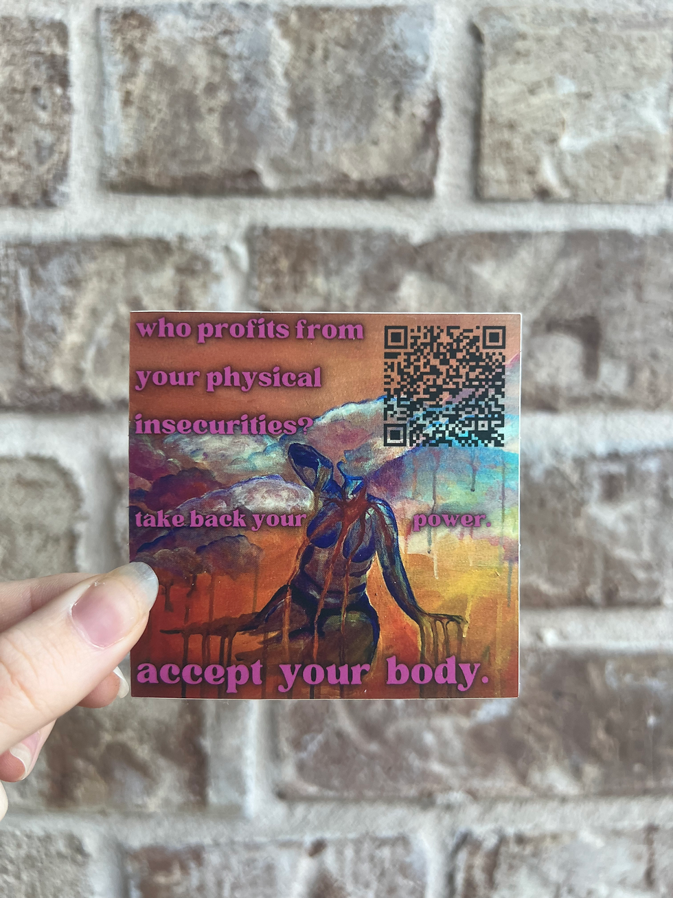 Thumbnail: Who Profits From Your Insecurities? Accept Your Body. Sticker