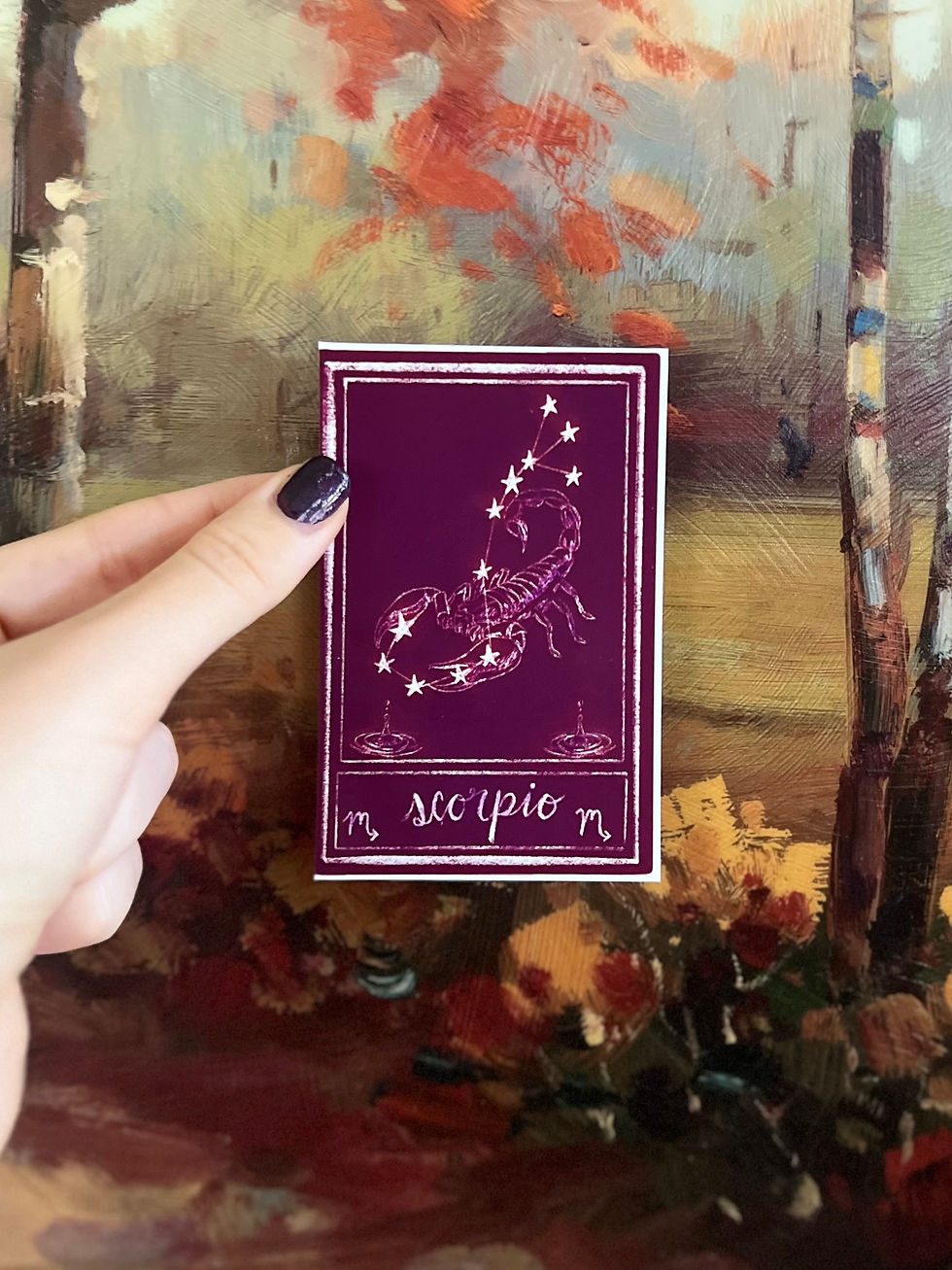 Scorpio Zodiac Star Sign Celestial Vinyl Sticker