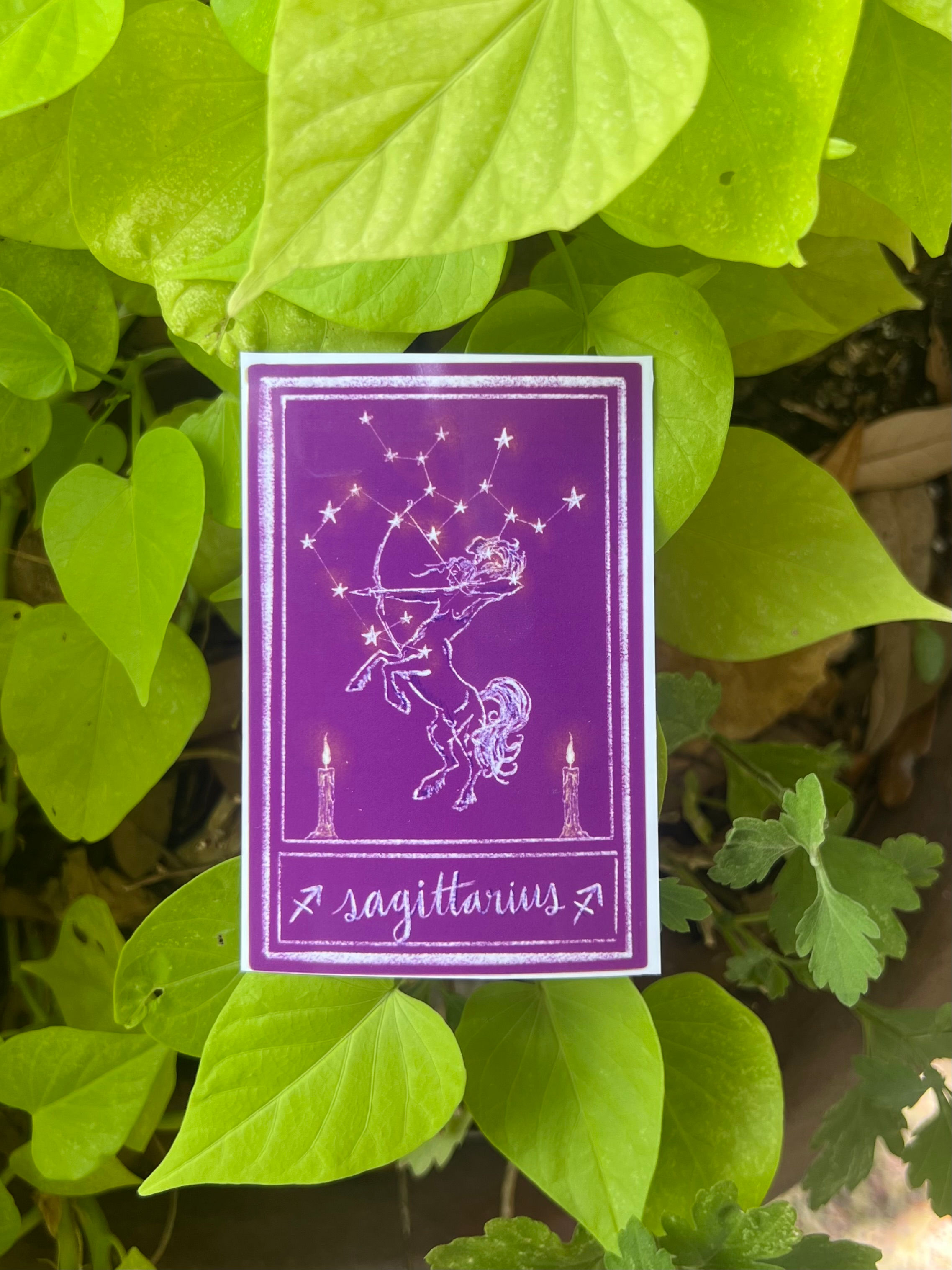 Sagittarius Zodiac Star Sign Celestial Vinyl Sticker