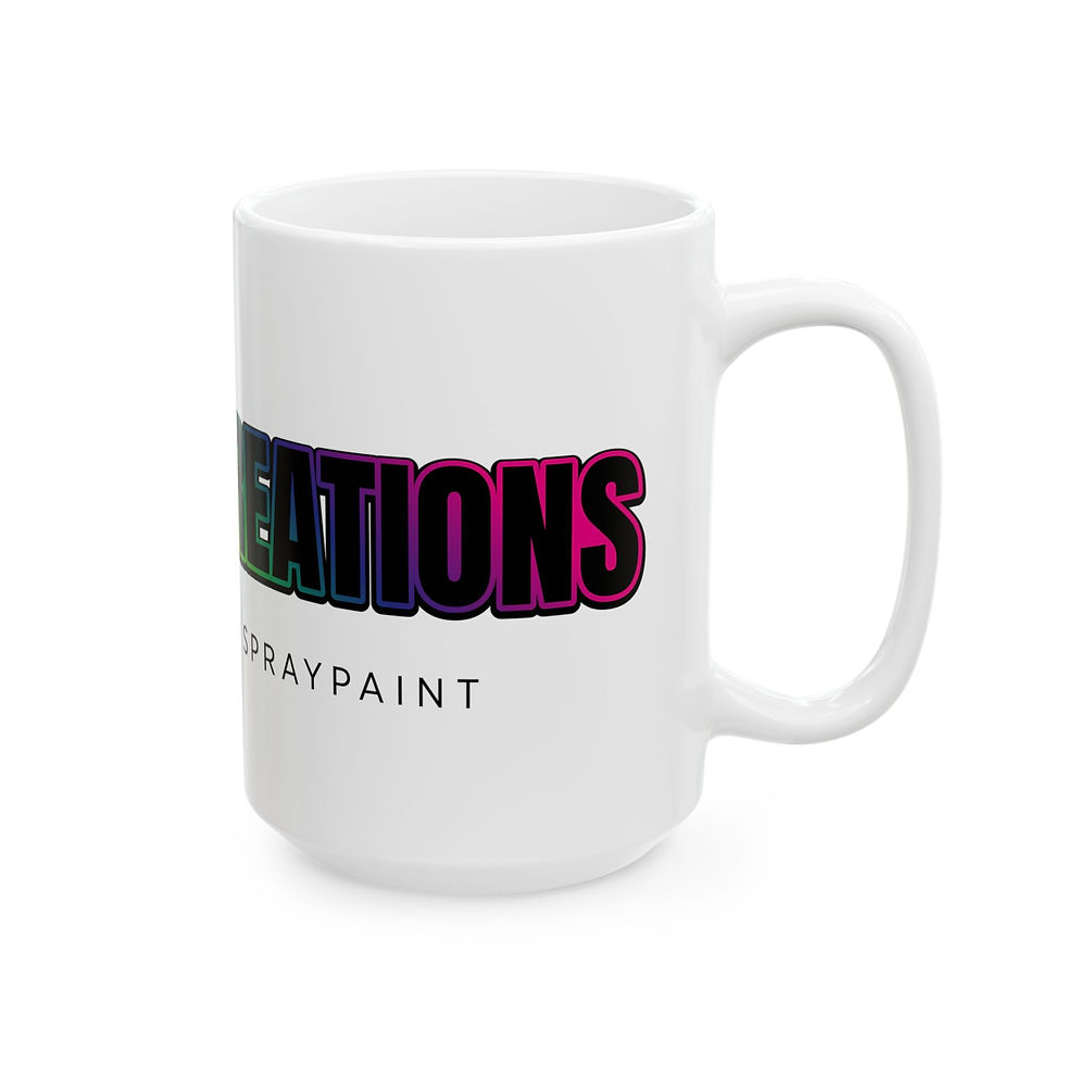 Thumbnail: Colorful Spray Paint Art Logo 11oz/15oz