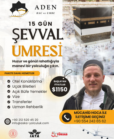 15 Günlük Şevval Umresi Ekonomik Program