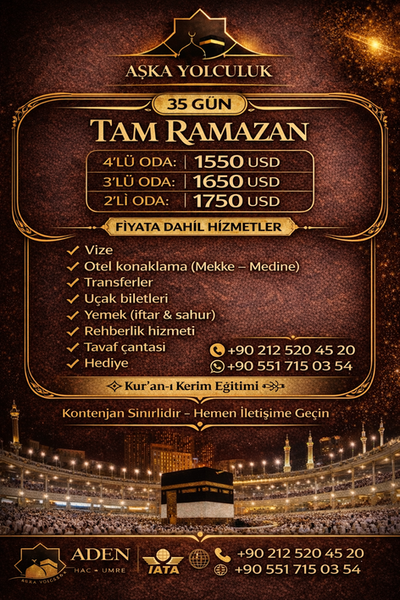 35 GÜN TAM RAMAZAN UMRESİ