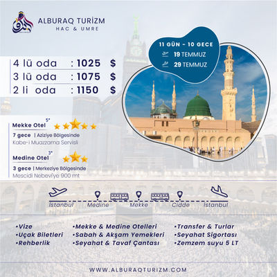 Temmuz: 11 Gün - 10 Gece