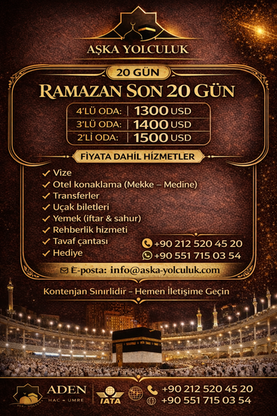 SON 20 GÜNLÜK RAMAZAN UMRESİ