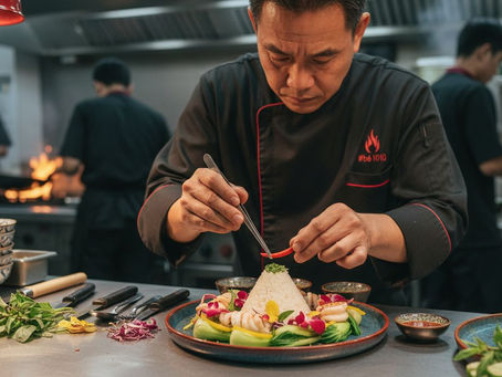 professional food plating