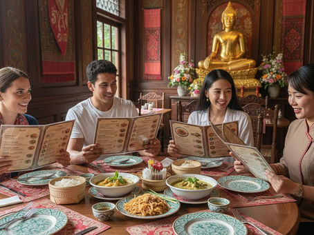 authentic Thai restaurant menu