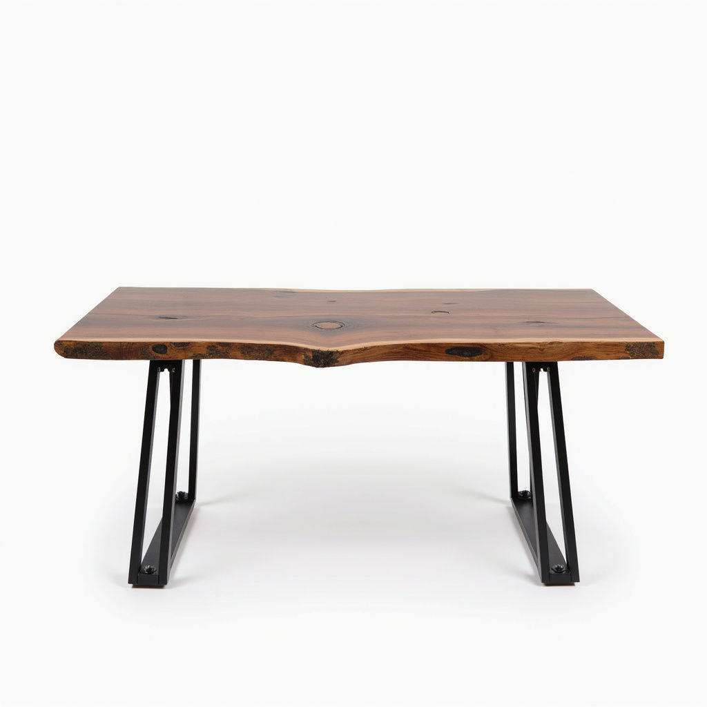 Rustic Live-Edge Desk