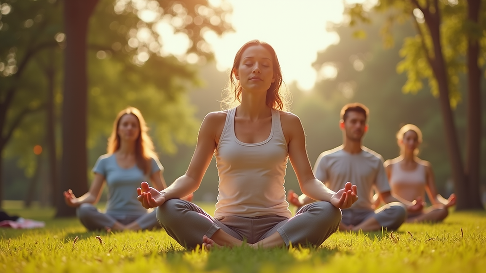 Familienfreundliche Yoga-Klasse für alle Altersgruppen