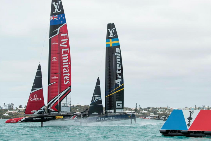 AC35: Artemis and ETNZ go head-to-head