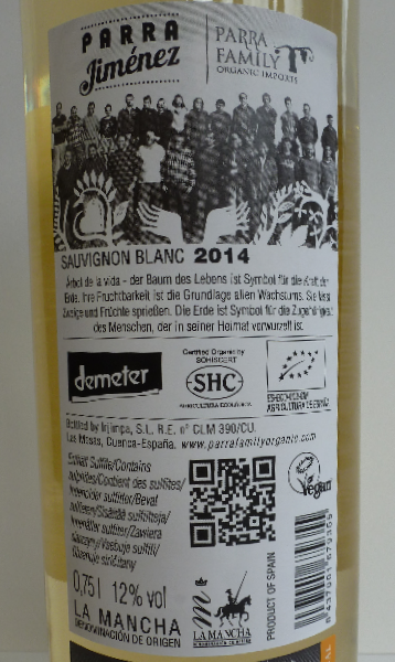 Miniaturbild: Parra Jimenez Sauvignon Blanc 2015 BIO