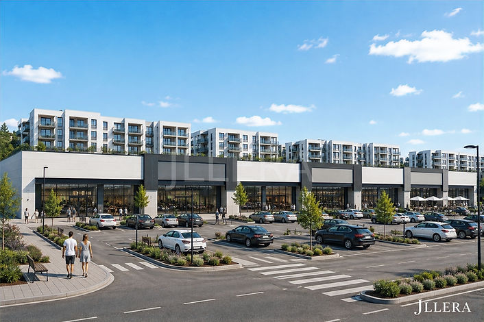 JLLERA Distrito Norte Ctra. de Madrid. Desarrollo comercial y residencial en Badajoz con 12.645 m²t comerciales y 48.000 m²t residenciales.