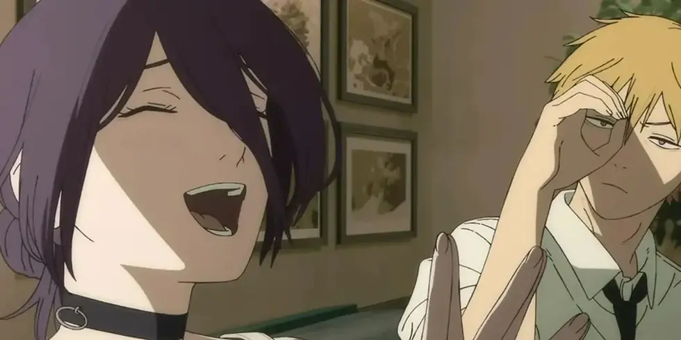 Denji and Reze having fun