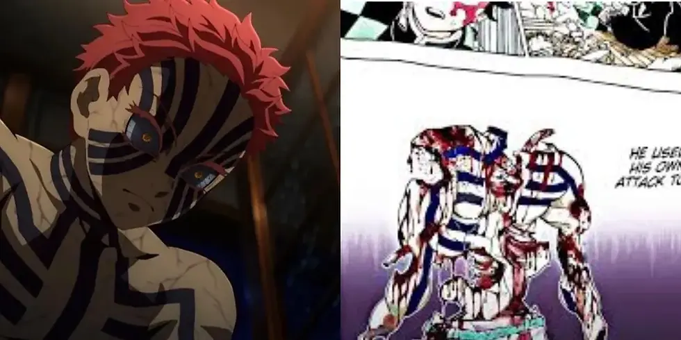 Demon Slayer why did Akaza choose to die