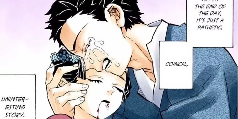 Hakuji finds his wife Koyuki dead