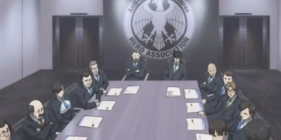 Hero Association meeting One Punch Man