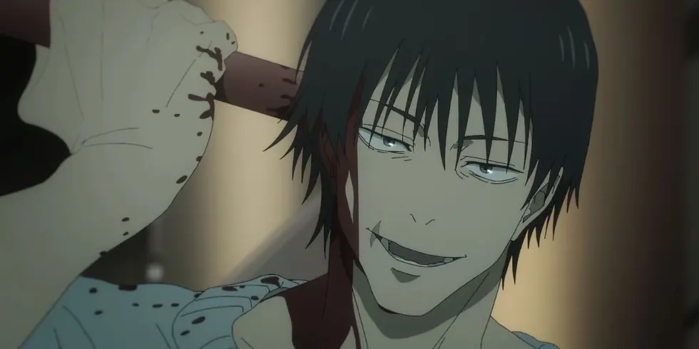 Toji Fushiguro stabs himself while fighting Megumi