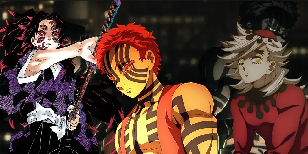Kokushibo Akaza and Doma Demon Slayer