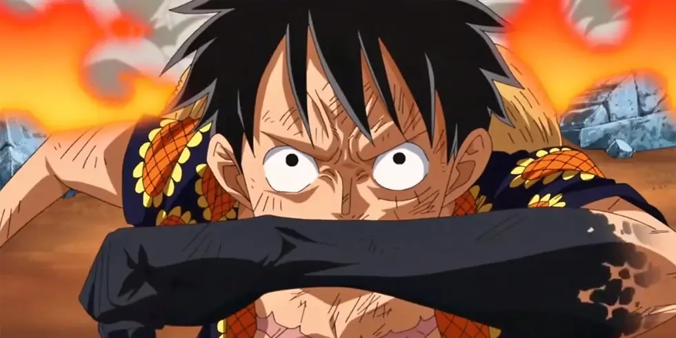 Luffy using Conqueror Haki
