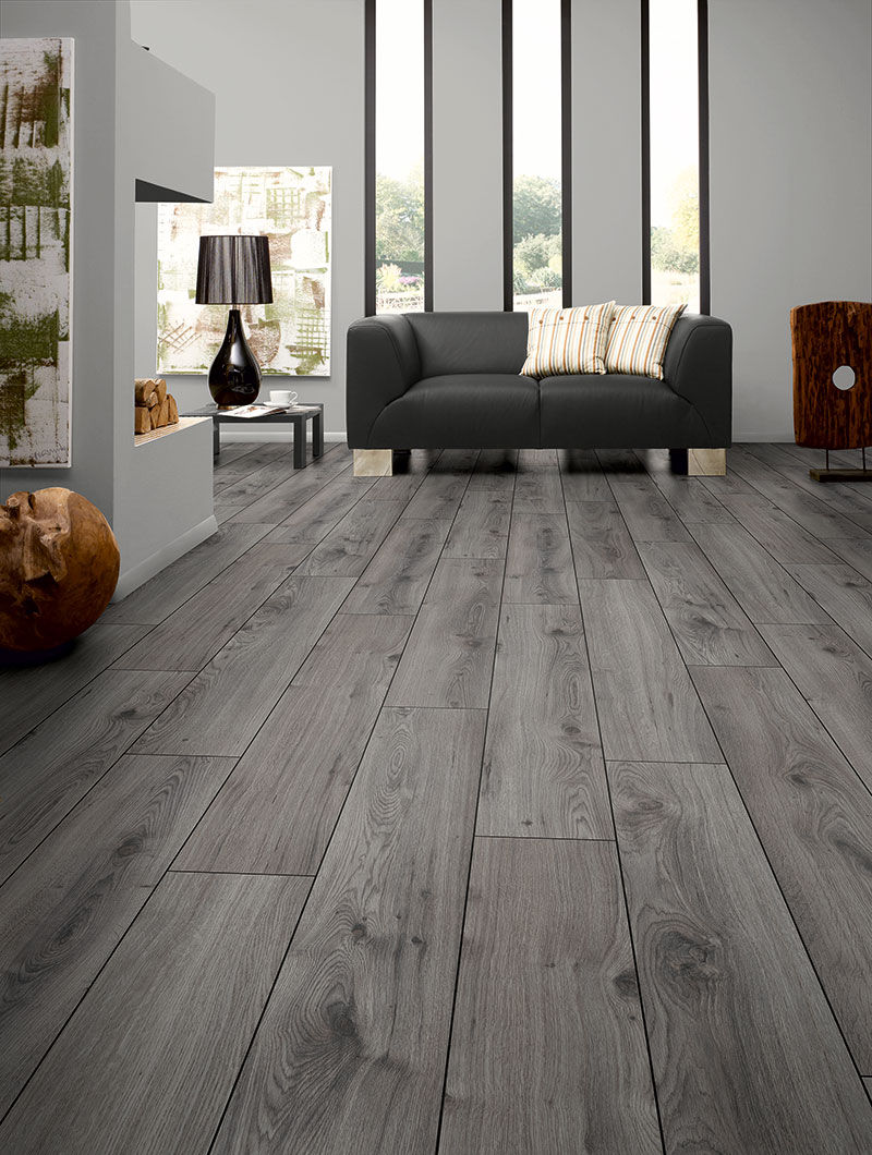 Piso Flotante Kronotex Dynamic Roble Century Gris biselado
