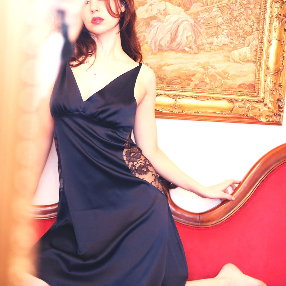 サムネイル： ♡受注制/order system♡  silk slip  Navy