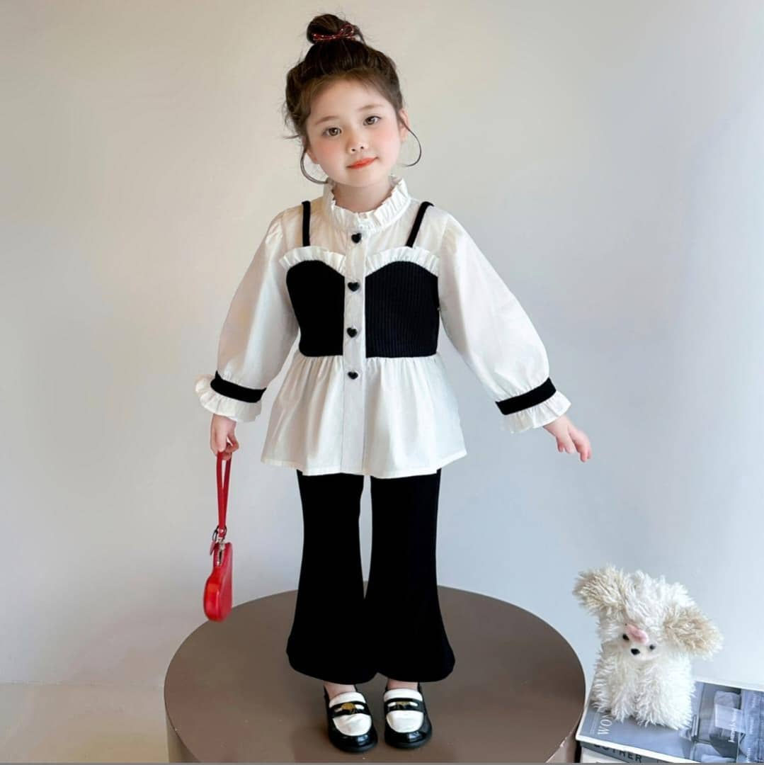 Chic Monochrome Kids’ Ensemble - Black