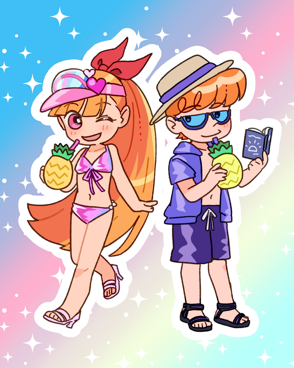 Thumbnail: Beach Day in Townsville Sticker Sheet