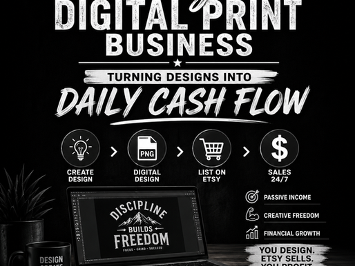 Starting a digital print business on Etsy offers a unique chance to turn your creative designs into a steady cash flow.