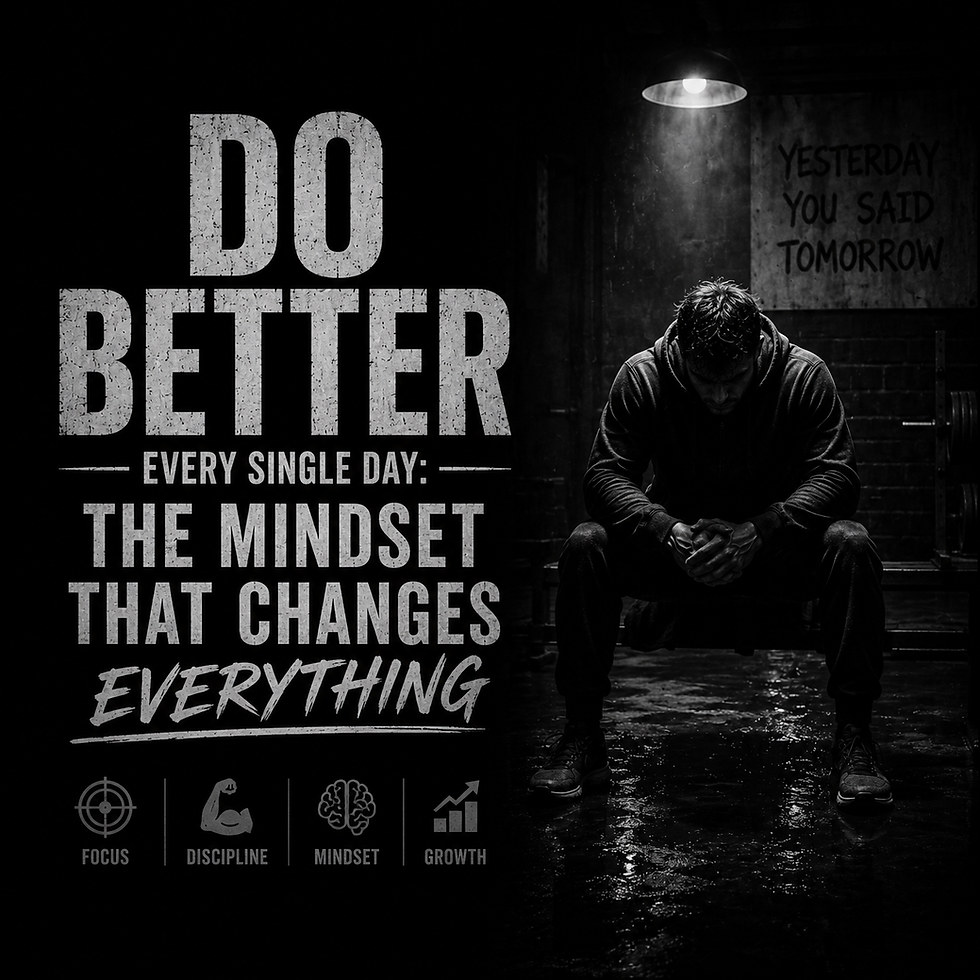 Every day offers a fresh chance to improve. The idea of doing better every single day is simple but powerful.