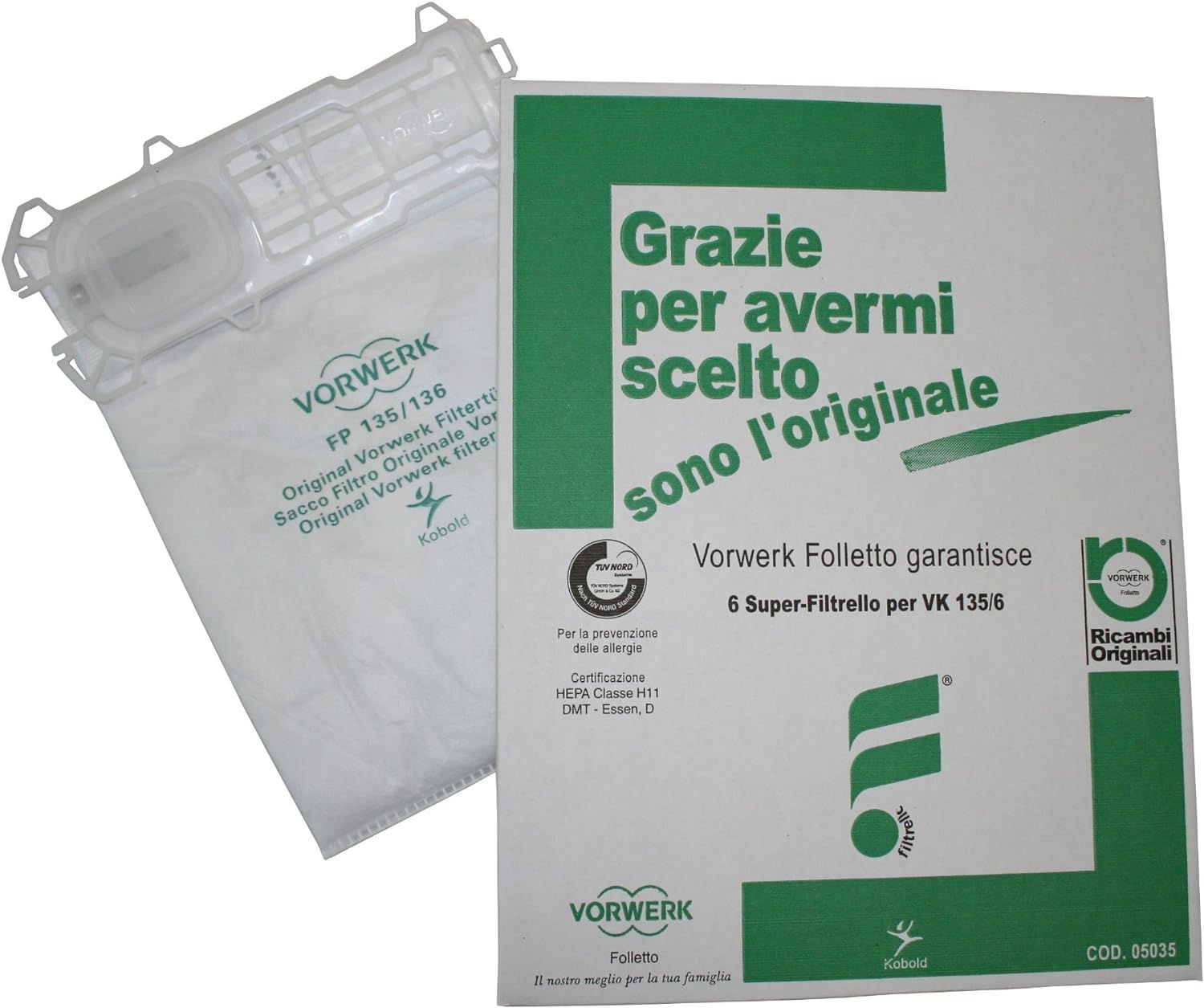 SACCHETTI VK135 ORIGINALI